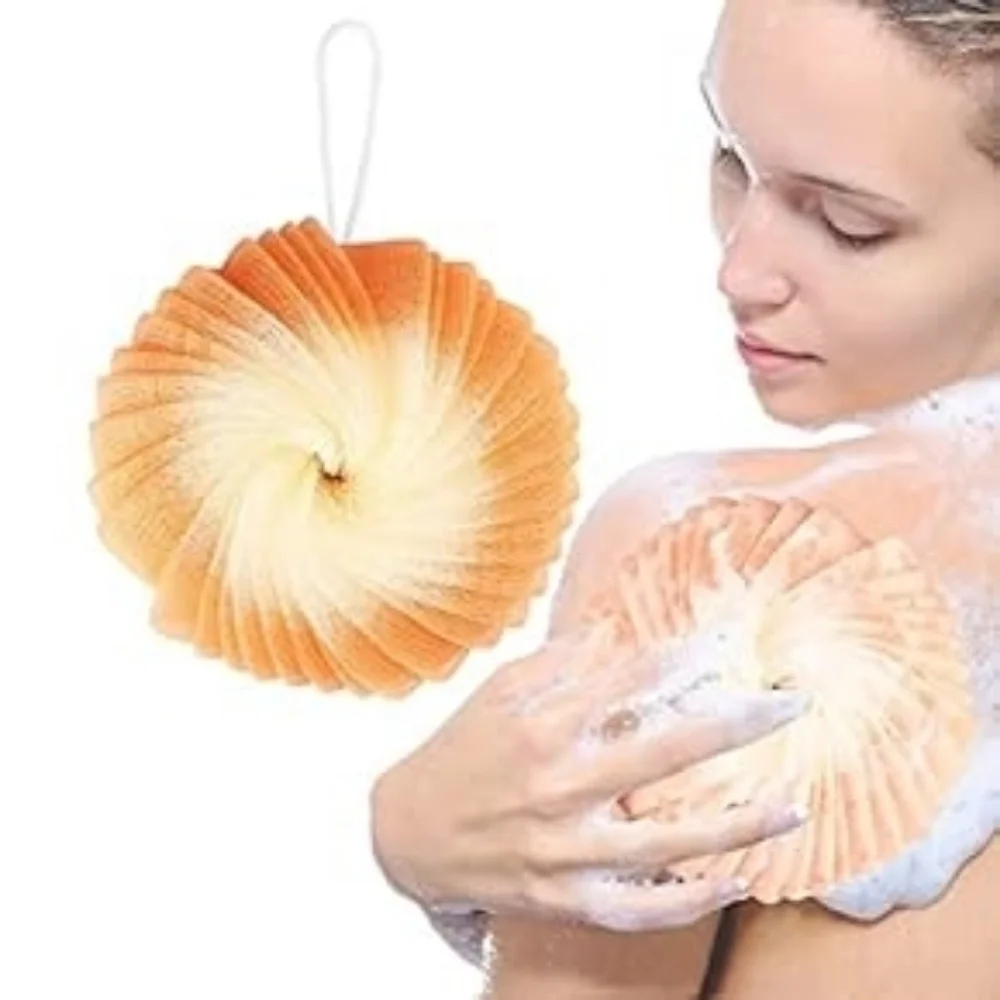 Lqrge Sponge Expanding Exfoliating Foam Peach Shower Bath Loofah